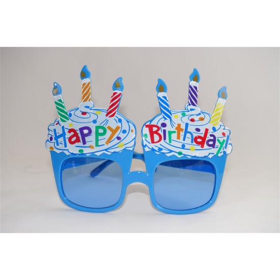 Birthday cake glasses